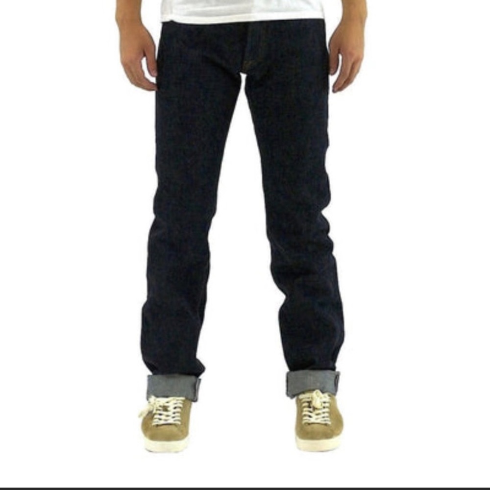 New Momotaro Jeans Button fly Tight Fit Straight (Lot 0701)  - W31 L36